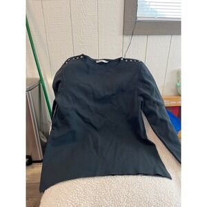 M.M. LaFleur New York Women's XL Dark Teal Crew Neck Long Sleeve  Sweater